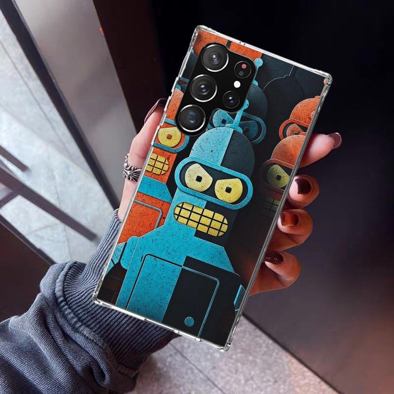 Cartoon F-Futuramas Phone Case For Samsung Galaxy S23 S24 S25 Edge S26 Ultra S22 + S21 Plus S20 FE Cover Silicone Print Shell Ga