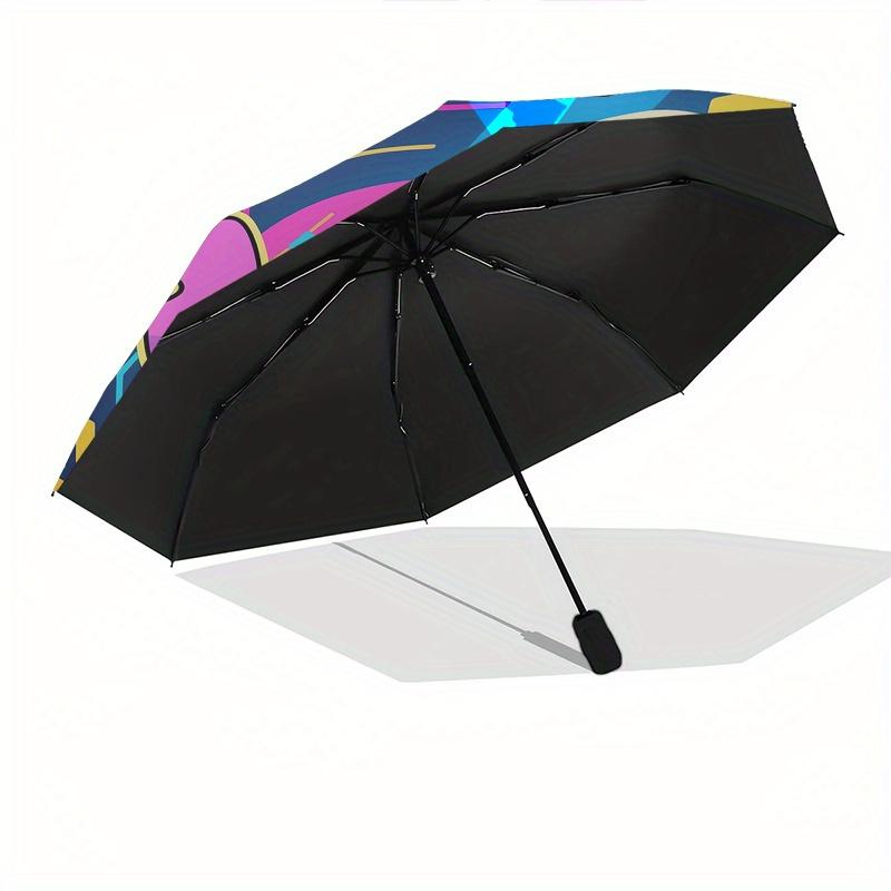 Stitch, Lilo_and_Stitch Automatic Opening and Closing Umbrella, Compact Travel Umbrella, Lightweight and Portable, Suitable for Beach Commut