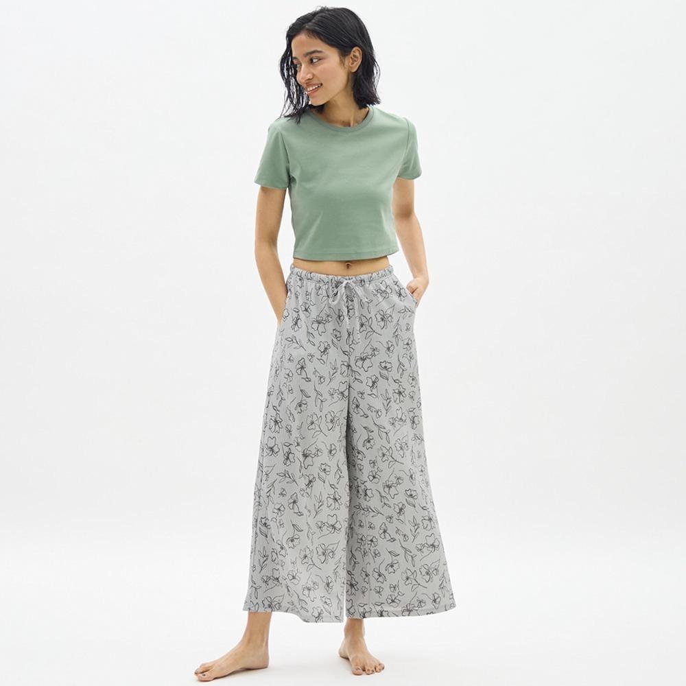 

Брюки-клеш GU by Uniqlo Lounge Flower +E