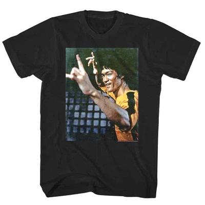 Bruce Lee Yellow Jumpsuit Photo Men's T Shirt