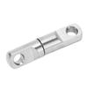 15PCS Durable Stainless Steel Fishing Swivels Heavy Duty Column Bearing Swivels 360° Swivel Connectors Saltwater Fishing