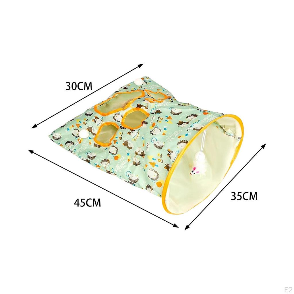 Corturi pentru pisici Crinkle Tunnel Jucării auto-interactive Interior Tub exterior Bored Pet