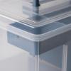 Organizer with Tray Clear Box Handle Transparent Storage for Desktop,