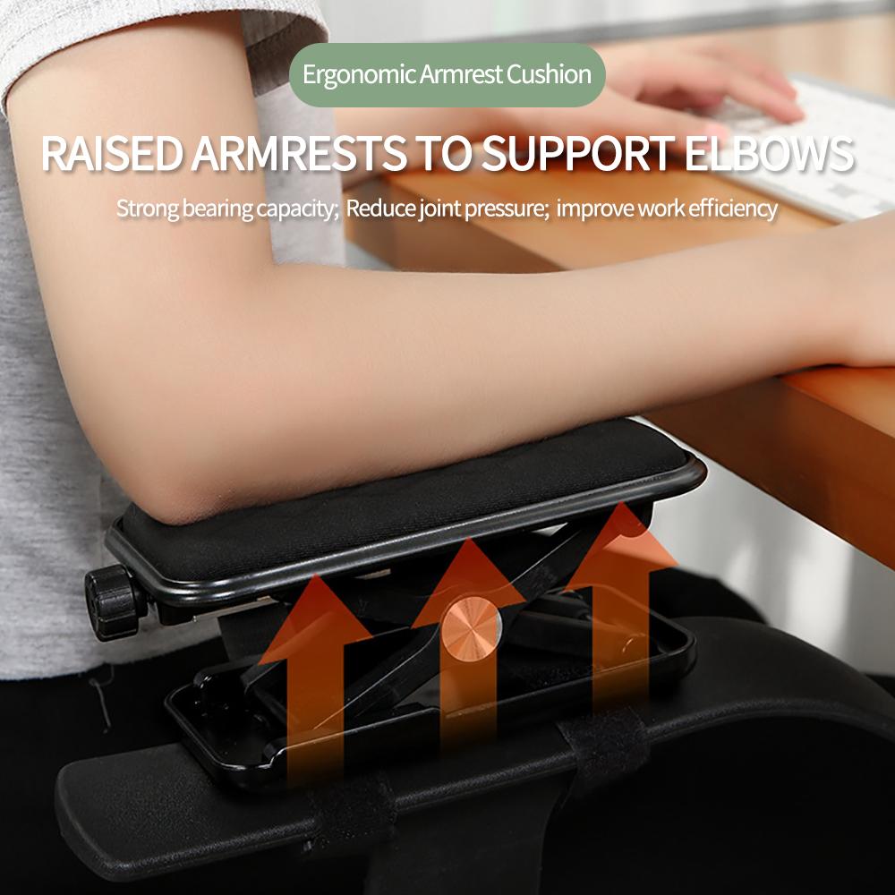 Dicke Armlehnenpolster für Stühle, Armpolster für Schreibtischstühle, Armpolster für Bürostühle, Kissen für Gaming-Stuhl zur Druckentlastung von Ellbogen und Unterarmen