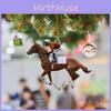 Stylish Retro Acrylic Car Pendant For Equestrian Enthusiasts And Festive Decor