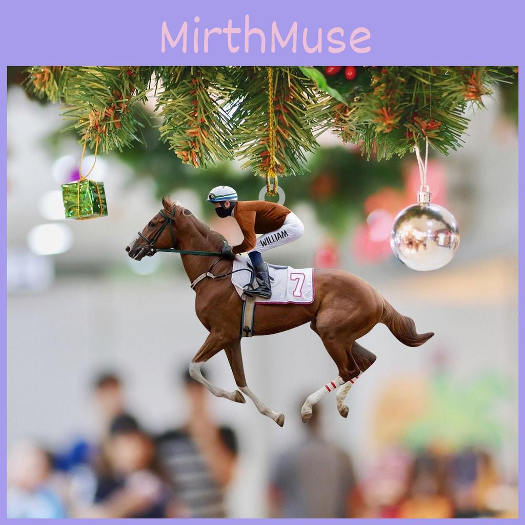 Stylish Retro Acrylic Car Pendant For Equestrian Enthusiasts And Festive Decor