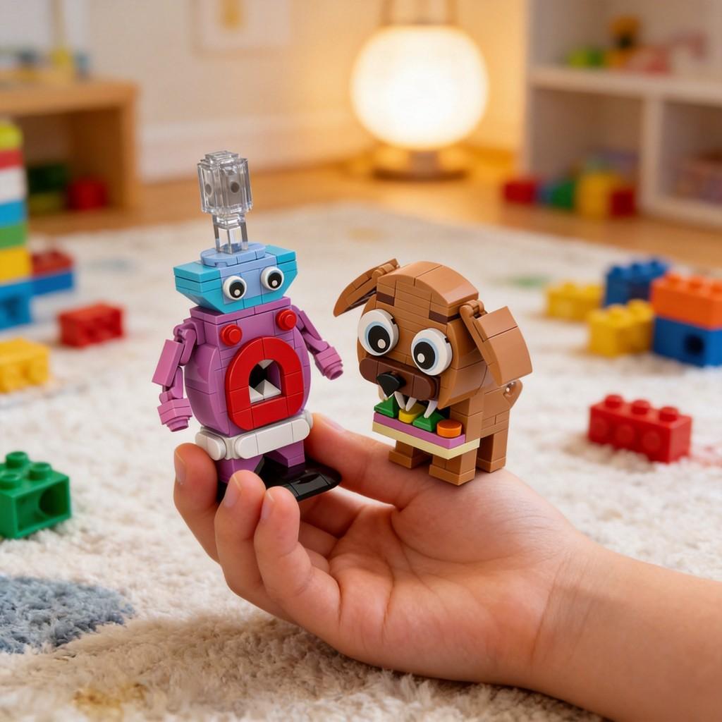 Dark Pals Building Blocks Set With Brain Teaser For Kids Educational Play