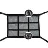 Car Ceiling Cargo Net Triangle-Shaped Vehicle Ceiling Strong Load-Bearing Pocket Double-Zipper Car