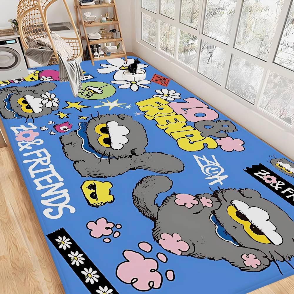 

Cute Z-ZO Friends Room Mats Retro Multiple Choice Living Room Kitchen Rug Non-Slip Welcome Rug 40x60cm