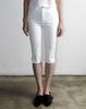 Maegolenseoul Metal Tri-Clipse Capri Pants White