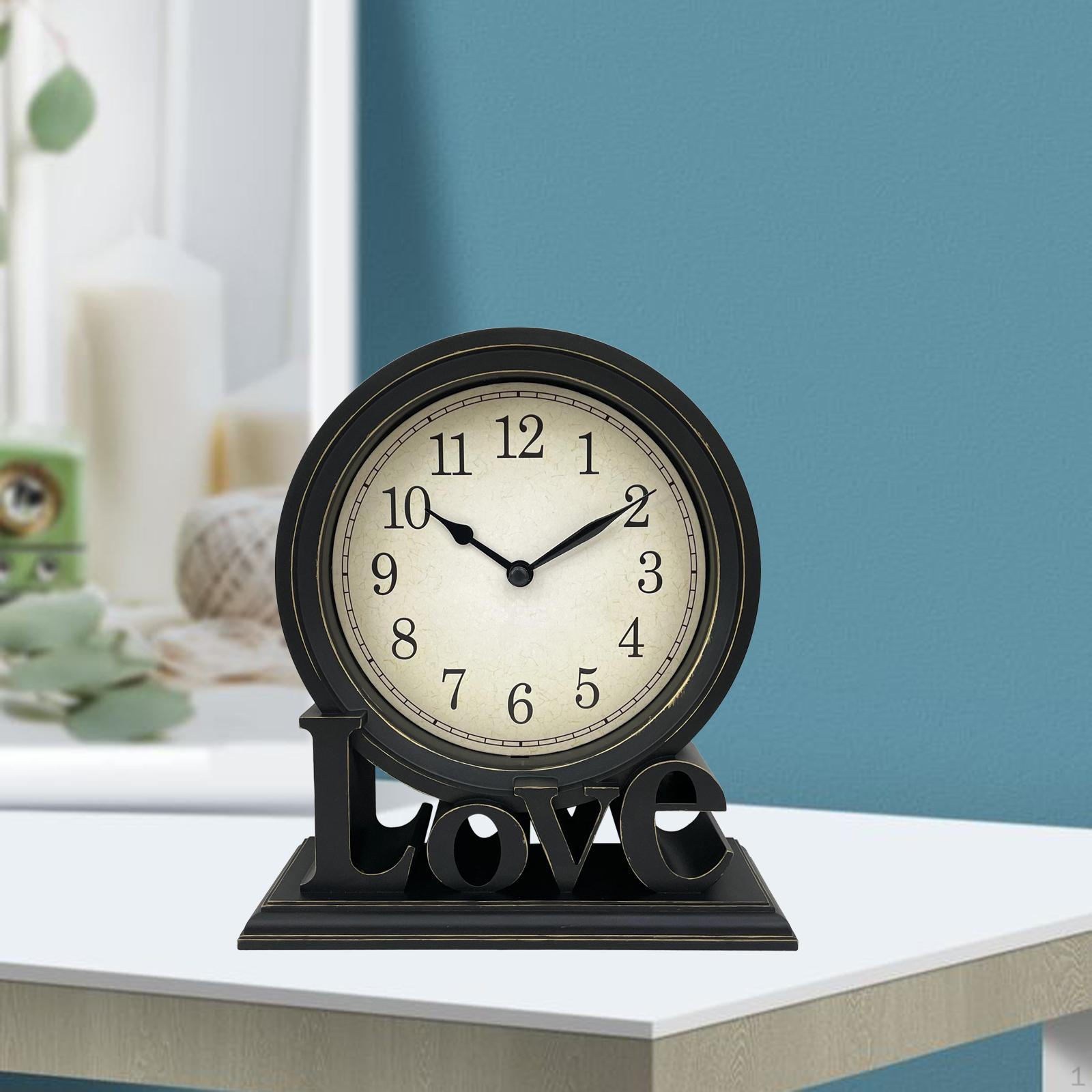 

Аналоговые часы для стола, европейский дизайн, бесшумный механизм для гостиной и кухни Style B