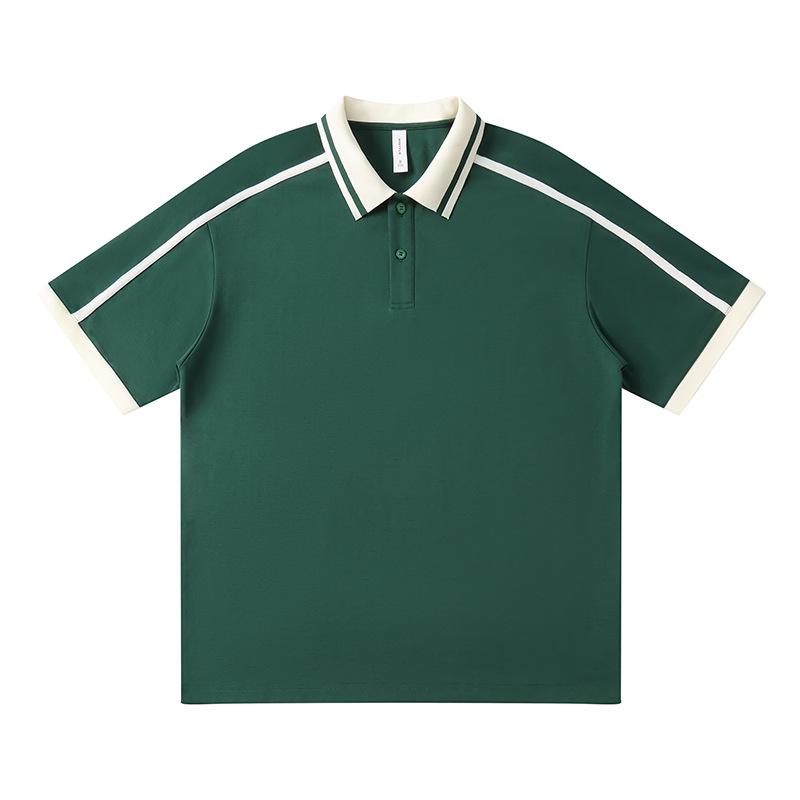 

2026 Unisex 220g Color Block Polo Shirt - Short Sleeve Work Uniform with Custom Print Logo 4XL смарагдовий/зелений