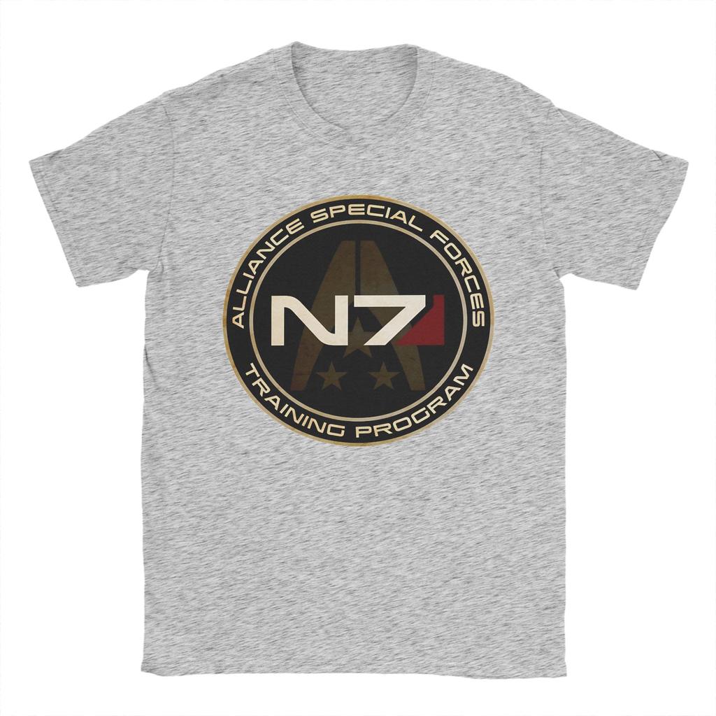 Mass Effect N7 TShirt Couple Streetwear TShirts Summer O Neck Harajuku Tee Shirt Wholesale Oversize Tops