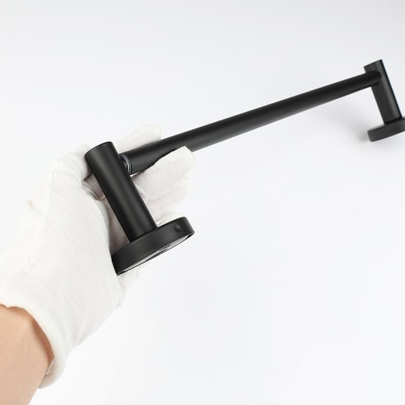 Not Drill Installation Extendable Towel Brackets Steel Bathroom Towel Rack Strong Grip Suction Cups Strong for Home Use