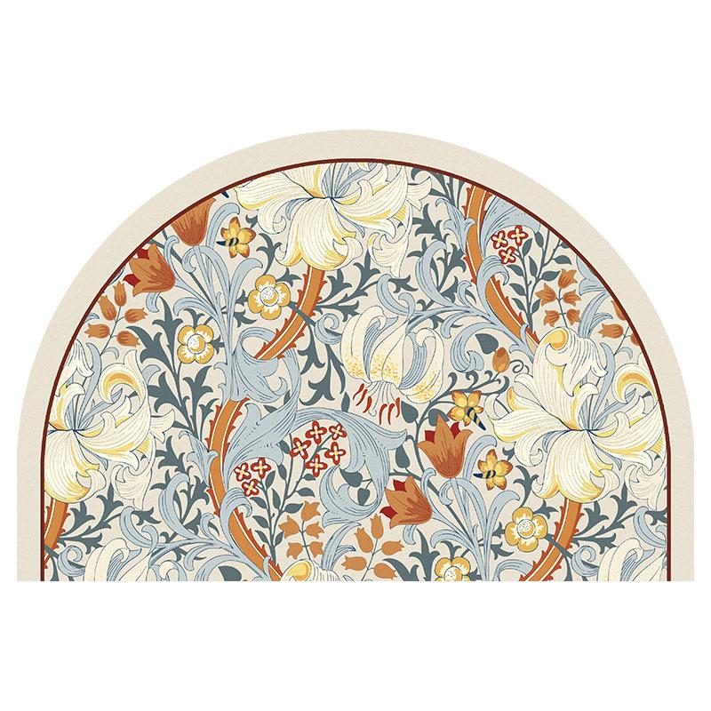 Bathroom Floor Mat American Soft Diatom Mud Absorbing Foot Mat Bathroom Door Anti-slip Toilet Bathroom Semicircular Carpet