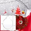 30Pcs Clear Acrylic Christmas Ornament Blank Transparent Acrylic Circle Disc DIY Crafts Christmas Round Acrylic Hangings