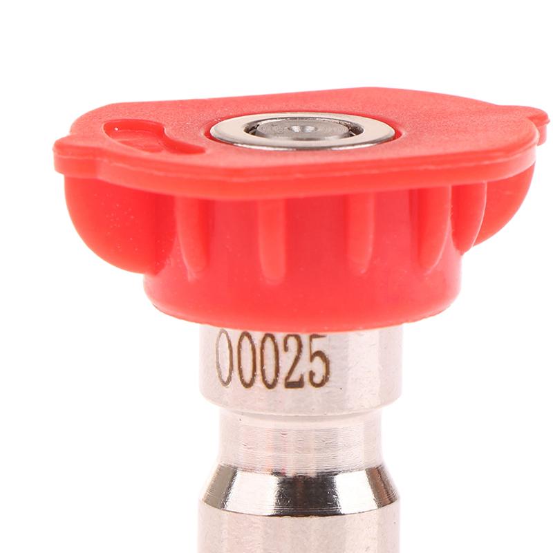 1/5Pcs 1/4Inch Quick Connect Garden Cleaning High Pressure Car Washer Spray Nozzle 0 15 25 40 Degree Watering Soap Nozzle Tip