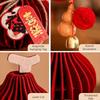 Gourds Shape Lucky Charm Small Lanterns Chinese Traditional Decoration  Year of The Horse