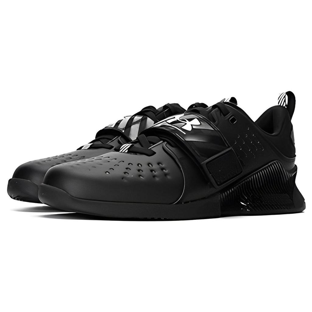 Under Armour Unisex Reign Lifter Training Shoes Black White 3023735-001