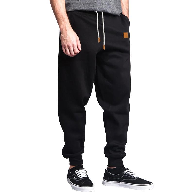 

Casual Pants Men s Spring and Autumn Solid Color Pants Men s Trendy Sweatpants Small Feet Loose Leggings Men s Sweatpants XXXL чорний
