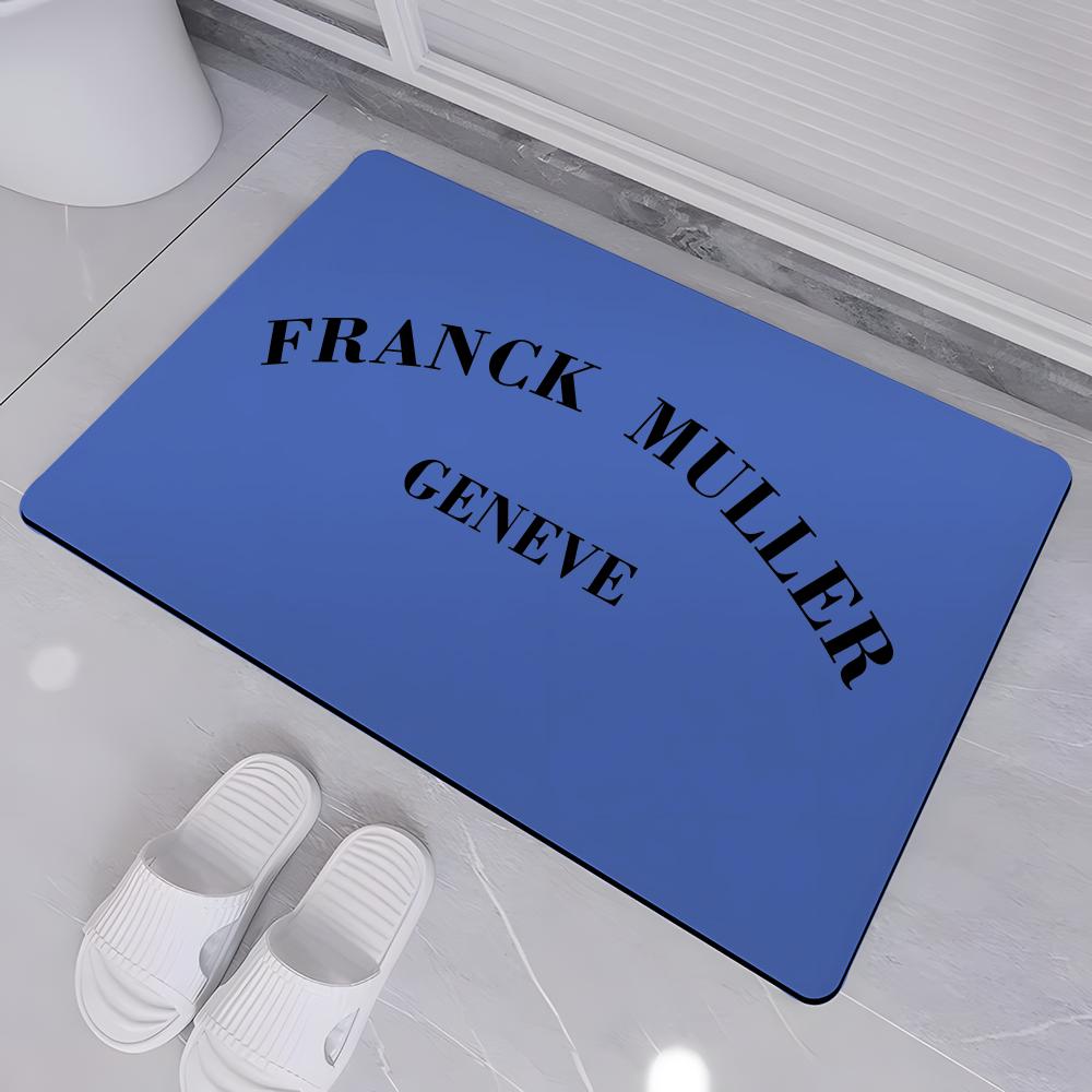 ANIME F-FRANCK MULLER Floor Mat Absorbent Floor Mat Non-Slip Entrance Rug for Bathrooms Restrooms and Toilets