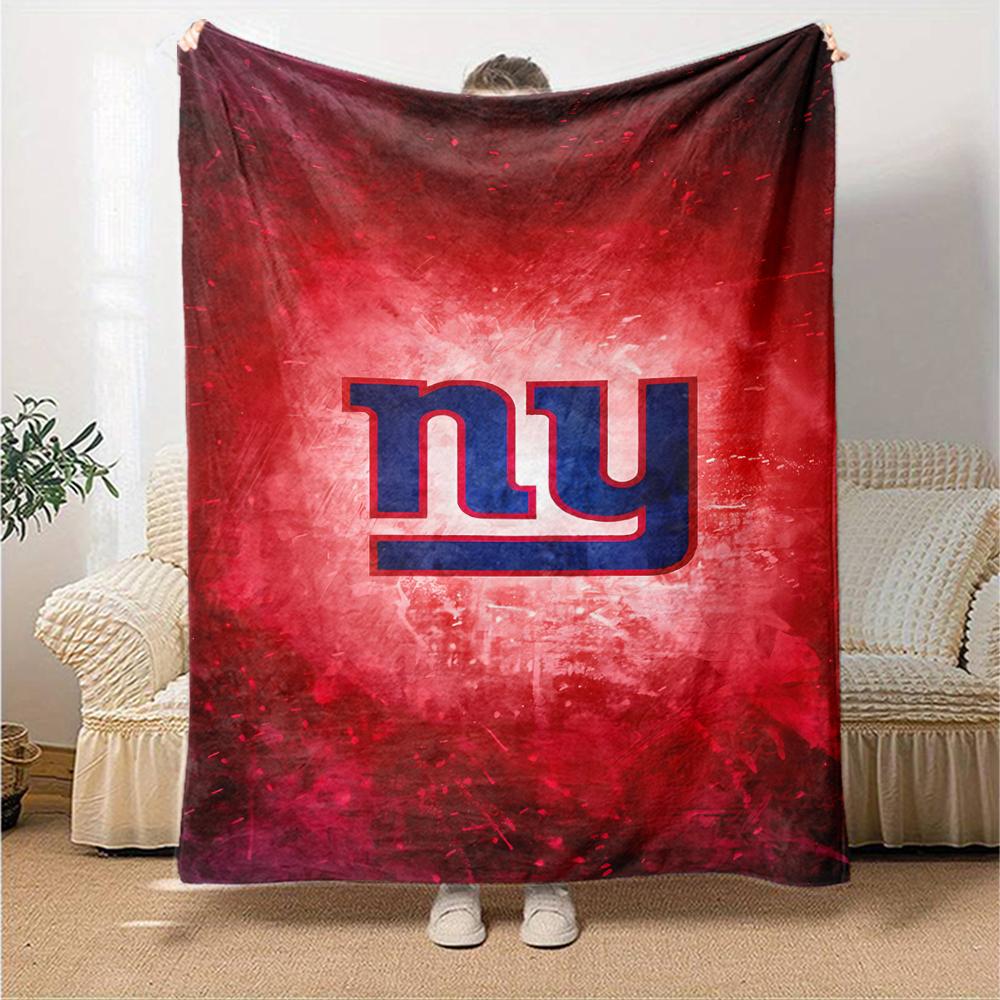 1pc Blanket - New York Giants logo Print Design,Lightweight Blanket for Sofa,Bed- Soft &Warm,Gift for All Seasons