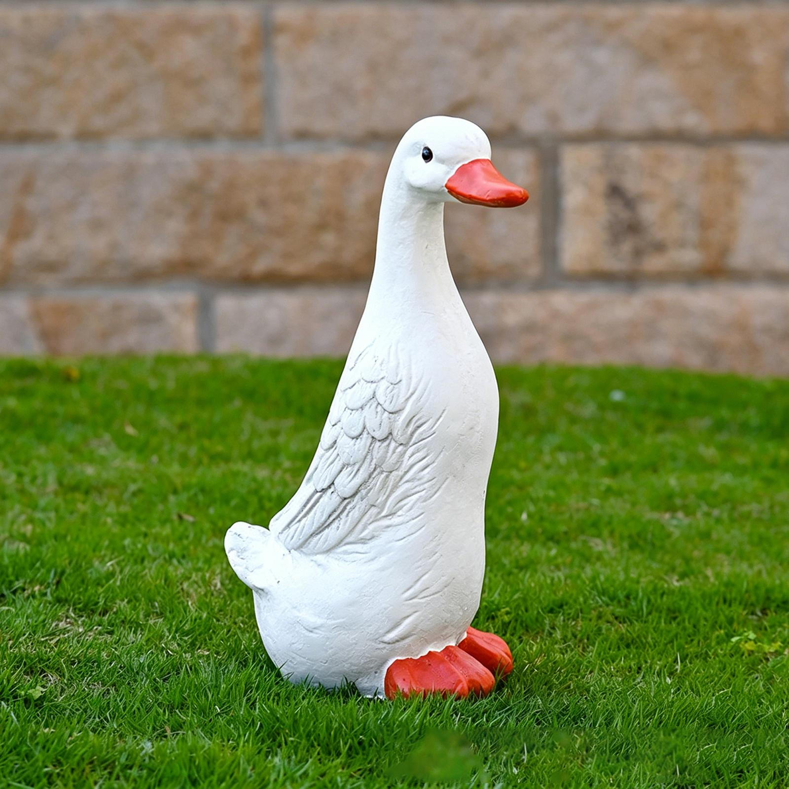

Garden Duck Statue Outdoor Decor Decoration Collection Resin Sculpture Animal Figurine for