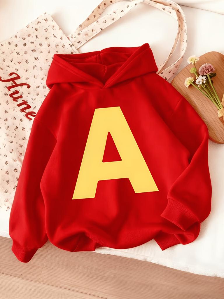 Herfst/Winter Californische Jongens Hoodie, Casual en Ontspannen Stijl, Fleece gevoerde Hoodie voor Jongens en Meisjes, 2026 Stijl