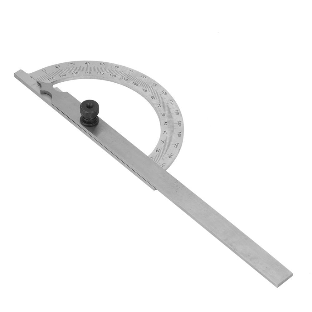 

80*120mm Rotary Angle Finder 0-180° Stainless Steel Protractor Rotary Measuring Ruler Woodworking