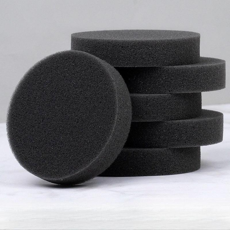 

6 шт. Губка для воскования с круглым краем Автоаксессуары Детейлинг Полировка Губка для мойки автомобиля Блок 6 PVC transparent boxes English paper cards