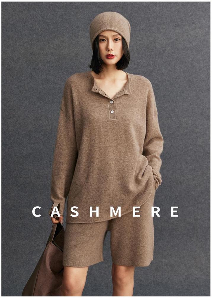 Retro Chic Knit Cashmere Polo Sweater for Women - Warm, Loose, and Stylish Autumn/Winter Wear