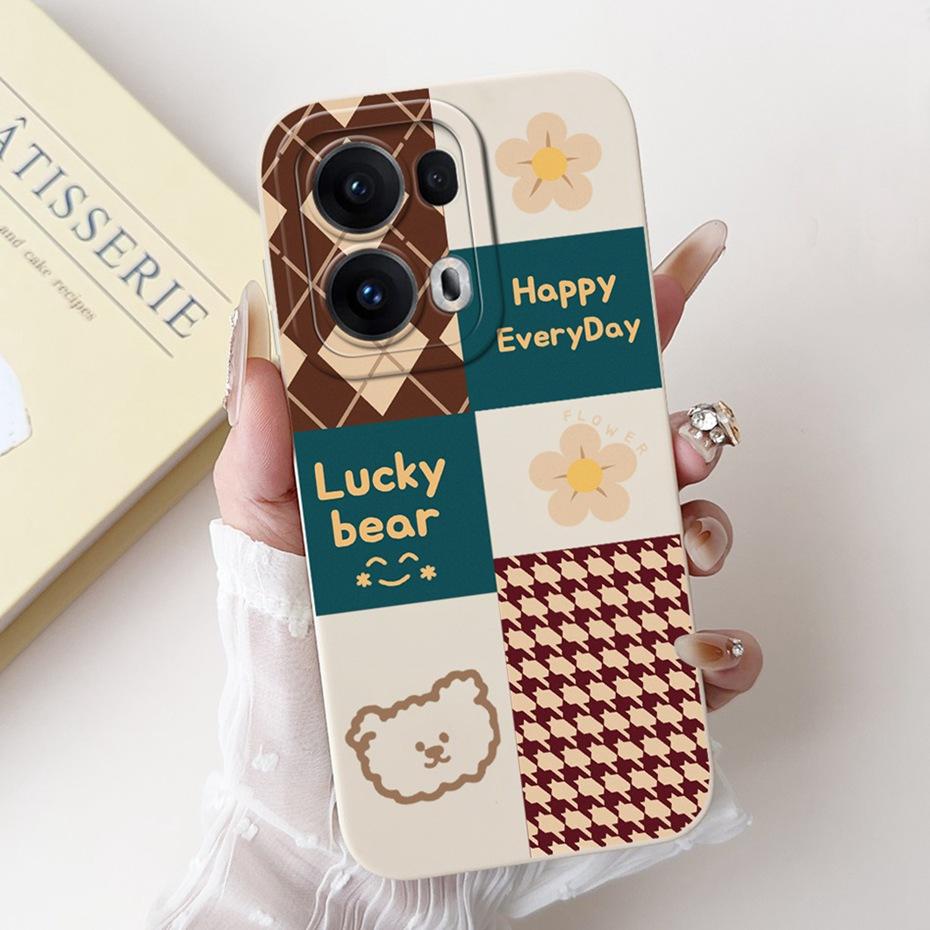 Cute Cartoon Phone Case For OPPO Reno13 Pro / Reno13 / Reno13 F 4G 5G Soft Silicone Protective Cover For Oppo Reno 13 13F 13Pro
