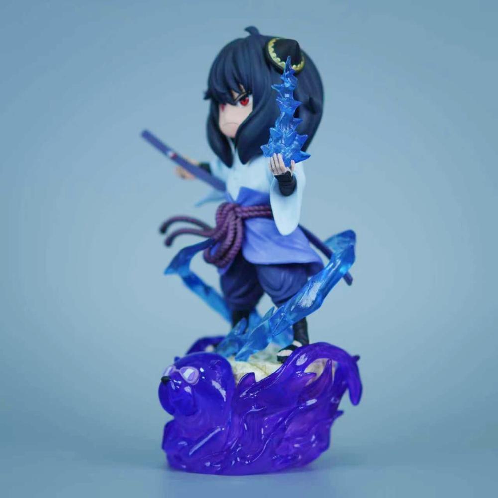 18.5cm/7.28in Animation NARUTO Figure Anya Forger Costume Play Uchiha Sasuke Action Figures Polyvinyl Chloride Statue Collector Miniature Playthings