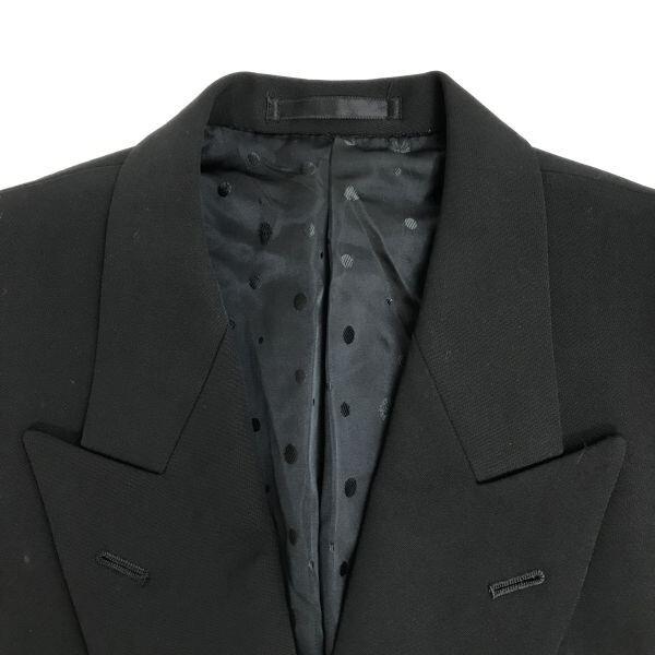 80s-90s Vintage Raglux Double-button Jacket S-M black(USED)