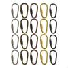 20PCS Small Locking Carabiner Clips D-Ring Lightweight Keychain for Indoor and Outdoor