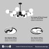 Nordic Modern Chandelier - Elegant, Atmospheric Lighting for Living Rooms, Bedrooms, or Dining Areas