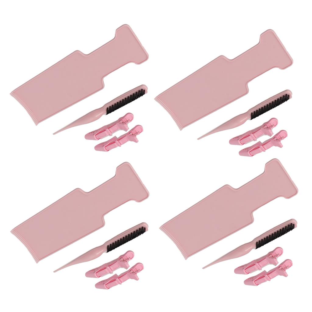 Hair Dyeing Board Comb Clip Set Wide Application Area Easy to Grip Soft Bristle Energy Saving Hair Coloring Dyeing Kit