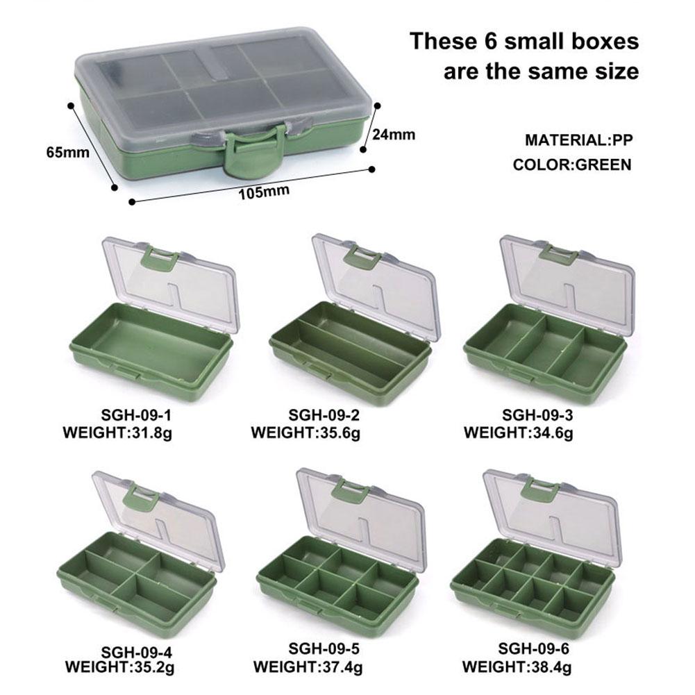Fishing Tackle Storage Box 1/2/3/4/6/8 Compartments Large Capacity Organizer Containers Fishing Tools