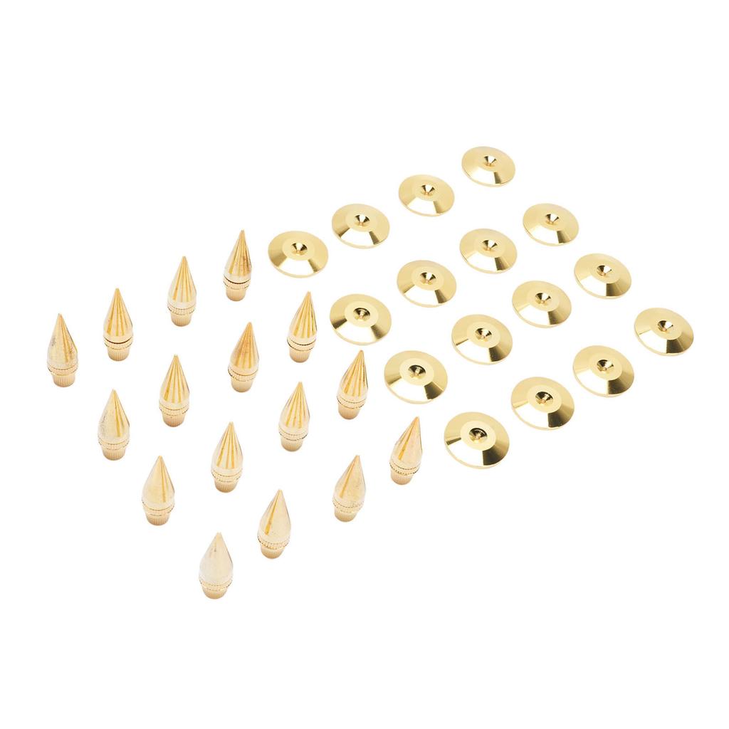16 Stück Lautsprecher-Spikes Stoßfeste Lautsprecher-Isolations-Spikes Ständer für Subwoofer Verstärker Plattenspieler Recorder CD DVD