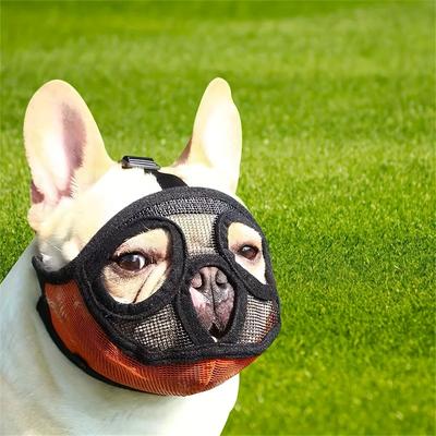 1 st kortnosad hundmunskydd, Anti-bett Anti-tugg Anti-skäll Justerbar Andningsbar Husdjursmask