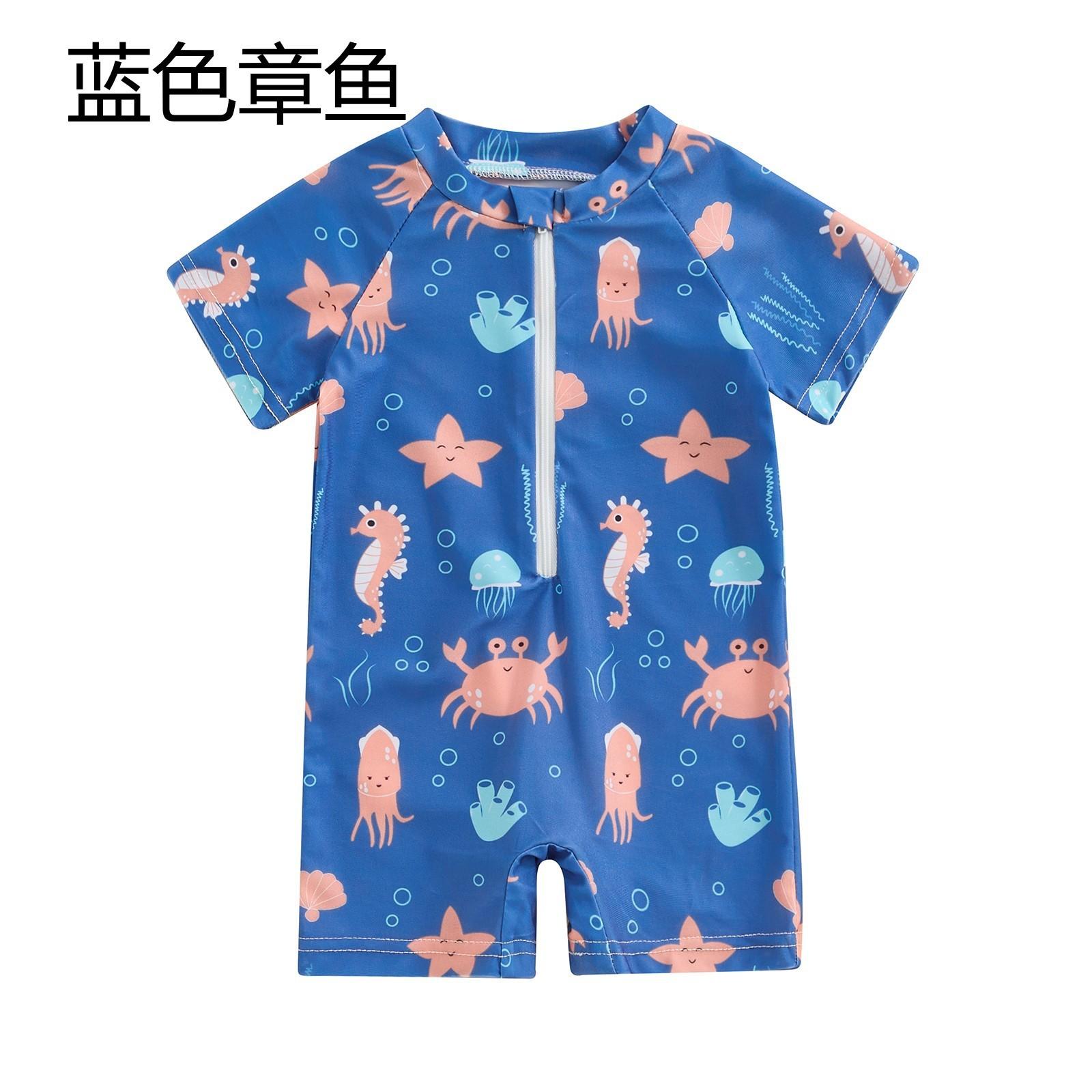 

Детский цельный купальник с цветными блоками 110