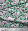 Soimoi Japan Crepe Satin Fabric Two Tone With White Camouflage Print Fabric by the metre 42 Inch
