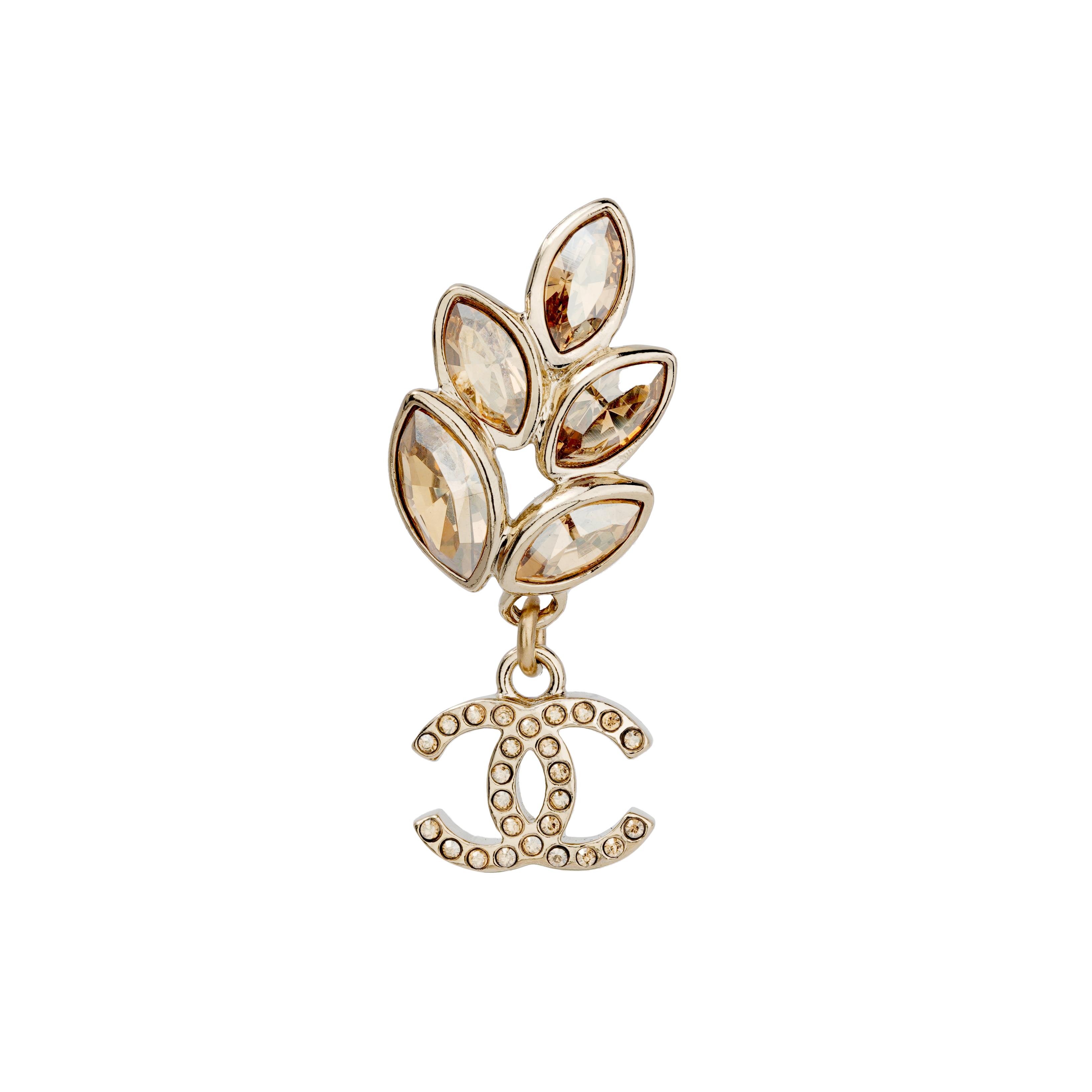 

Chanel Chic Versatile Wheat Spike Metal Earrings Women Earrings AB9606B09614NL169 Box+Padding Board,F,Gold