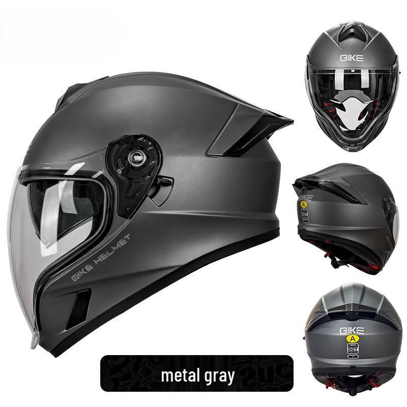 Cross-Border Motorcycle Helmet with Spoiler, Double Visors, Ghost Face Design, Unisex, Full Face, 3C/DOT Certified, All Seasons