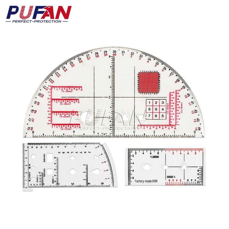 Pufan Military Artillery Command Ruler Set