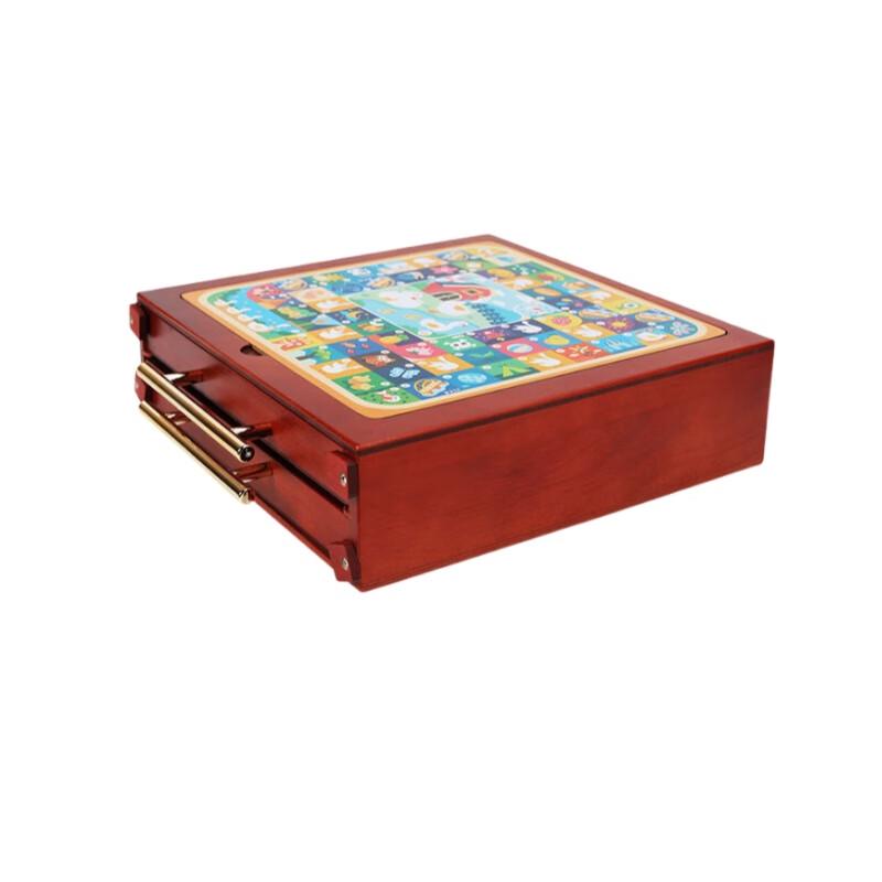 Brangdy 15-in-1 Wooden Multi-Game Board Set with Drawers