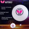 Palline da Ping Pong Butterfly 3 Stelle R40+ Palline con Cuciture ABS per Allenamento e Competizione