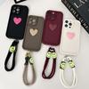 Applicable To iPhone17Promax Three-dimensional Love Mobile Phone Case Apple 16/15 Simple and Trendy 14/13 Fresh 7P/X