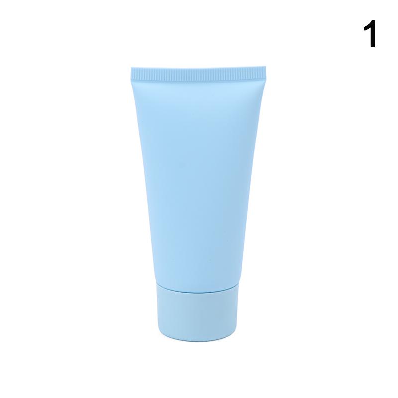 

Refillable Foundation BB Cream Container Empty Tube Blue Frosted Portable Soft Squeeze Cosmetic Cream Lotion Travel Bottle