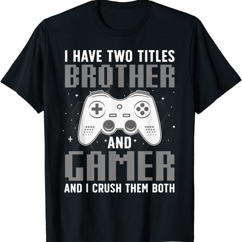 

Funny Gaming Design For Brother Gamer Boys Lover T Shirt 5XL різнокольоровий